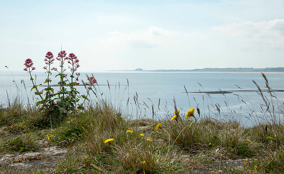 Bamber Castle from Lindisfarne Castle