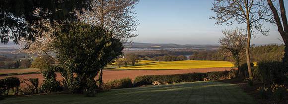 View down to the Wye