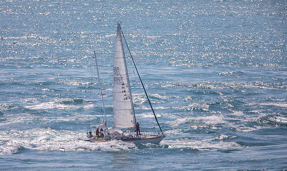 Tidal race off Martin's Haven