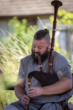 Bagpipe Reenactor