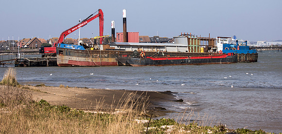 Hythe Slip where Christopher Cockerell  developed the hovercraft